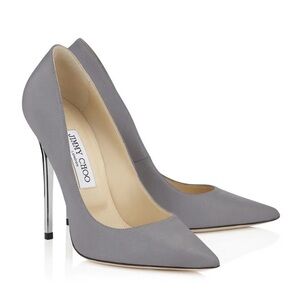 Jimmy Choo Anouk 3m Silver Heels
